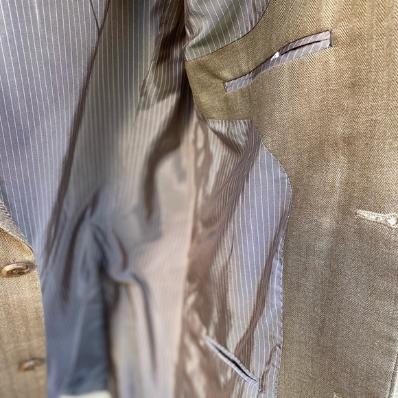 NW Black Brown 1826 Silk Wool Sport Coats, Sz 42L - Picture 7 of 14